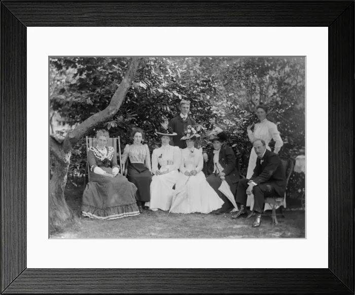 Framed Print : Victorian or Edwardian family group Framed Print : Victorian or Edwardian family group