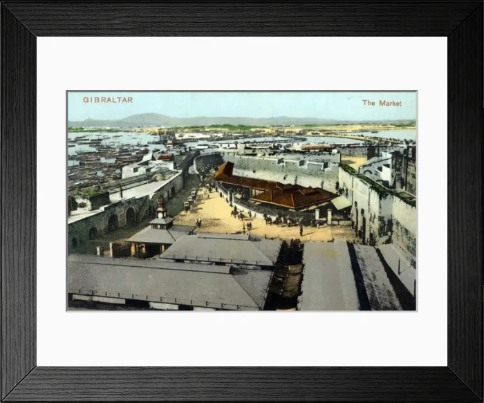 Framed Print : The Market in the British Overseas Territory of Gibraltar Framed Print : The Market in the British Overseas Territory of Gibraltar