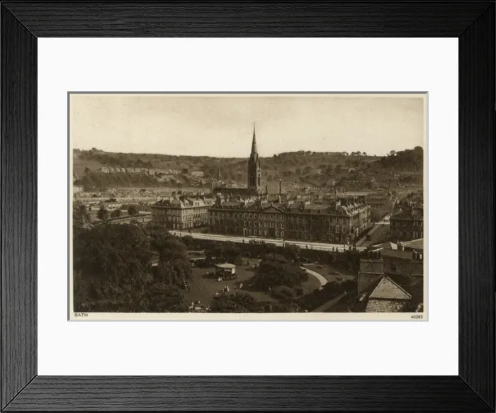 Framed Print : Panoramic View of Bath, Somerset Framed Print : Panoramic View of Bath, Somerset