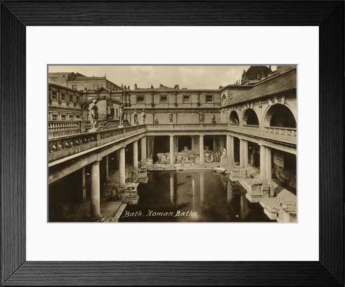 Framed Print : Bath, Somerset - The Roman Baths Framed Print : Bath, Somerset - The Roman Baths