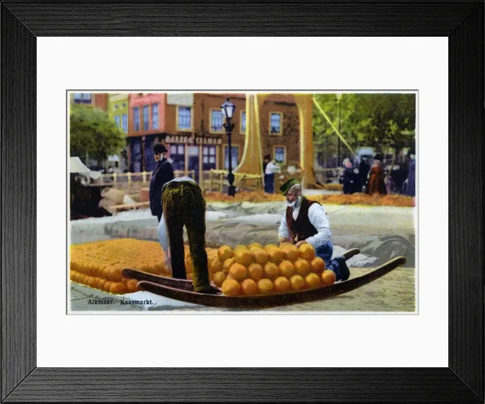 Framed Print : Transporting cheeses - Alkmaar, the Netherlands Framed Print : Transporting cheeses - Alkmaar, the Netherlands