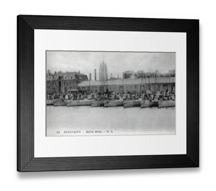 Framed Print : Torpedo Boats - Moored at Dunkirk, France Framed Print : Torpedo Boats - Moored at Dunkirk, France