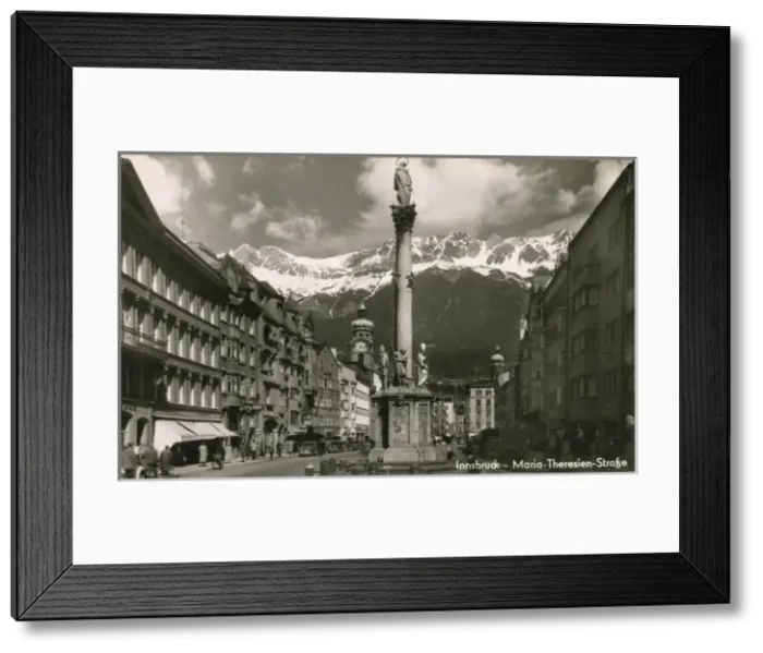Framed Print : Innsbruck, Austria - Maria-Theresa Street Framed Print : Innsbruck, Austria - Maria-Theresa Street