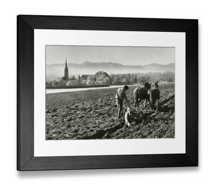 Framed Print : Church and rectory at Lutzelfluh, Switzerland Framed Print : Church and rectory at Lutzelfluh, Switzerland