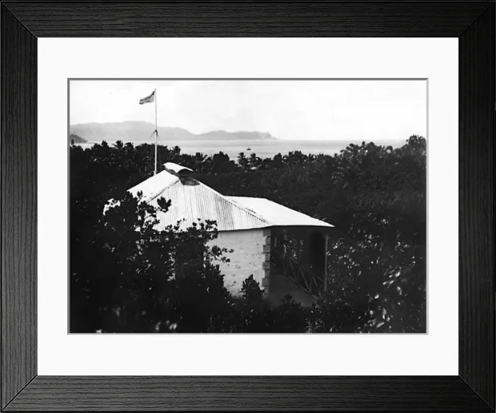 Framed Print : Office of the Justice of the Peace, Praslin, Seychelles Framed Print : Office of the Justice of the Peace, Praslin, Seychelles