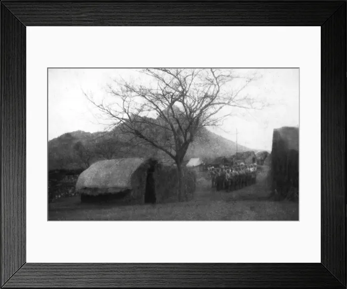 Framed Print : MOs sleeping quarters, Tembo camp, Kenya, WW1 Framed Print : MOs sleeping quarters, Tembo camp, Kenya, WW1