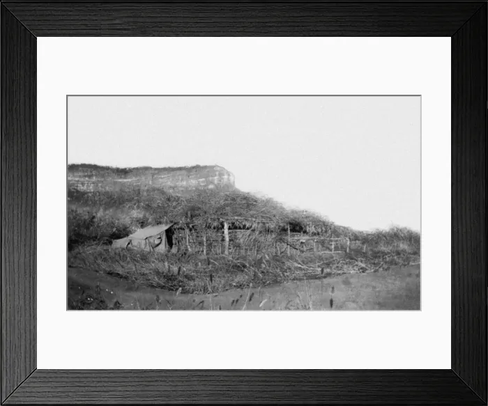 Framed Print : Blockhouse at Tembo Camp, Kenya, WW1 Framed Print : Blockhouse at Tembo Camp, Kenya, WW1