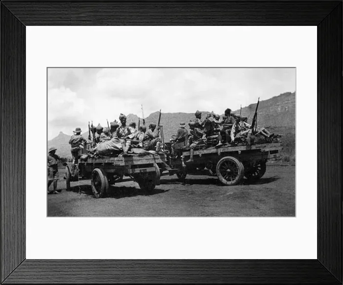 Framed Print : Indian troops at Bura Camp, Kenya, WW1 Framed Print : Indian troops at Bura Camp, Kenya, WW1