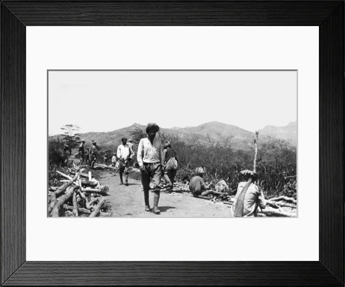 Framed Print : Road making at Bura Camp, Kenya, WW1 Framed Print : Road making at Bura Camp, Kenya, WW1