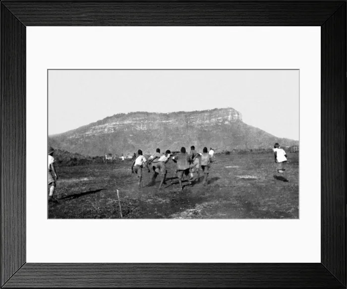 Framed Print : Football game at Bura Camp, Kenya, WW1 Framed Print : Football game at Bura Camp, Kenya, WW1