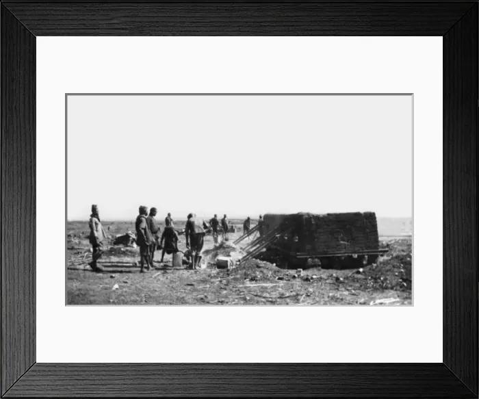 Framed Print : Sanitation team clearing refuse, Maktau Camp, Kenya, WW1 Framed Print : Sanitation team clearing refuse, Maktau Camp, Kenya, WW1