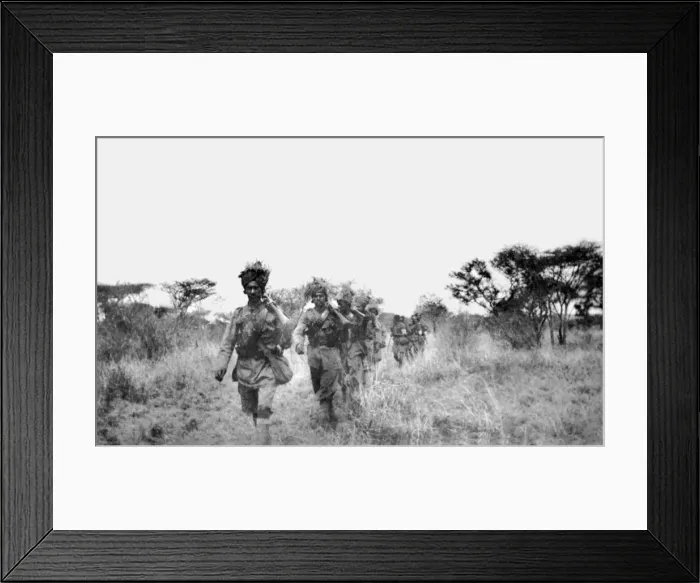 Framed Print : Ambulance team following troops, East Africa, WW1 Framed Print : Ambulance team following troops, East Africa, WW1