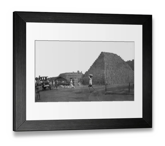 Framed Print : Supply dump, Maktau Camp, Kenya, WW1 Framed Print : Supply dump, Maktau Camp, Kenya, WW1