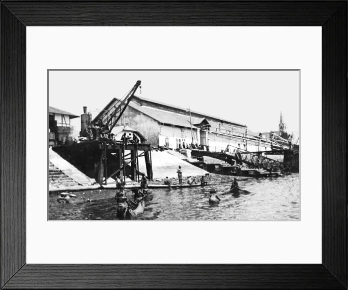 Framed Print : Embarkation point, Dar es Salaam, East Africa, WW1 Framed Print : Embarkation point, Dar es Salaam, East Africa, WW1