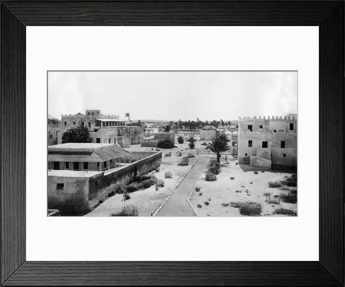 Framed Print : View of Kismayo, port city in Somalia, East Africa Framed Print : View of Kismayo, port city in Somalia, East Africa