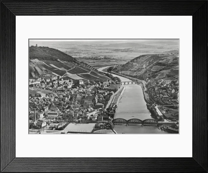 Framed Print : Aerial view of Bingen am Rhein, Germany Framed Print : Aerial view of Bingen am Rhein, Germany