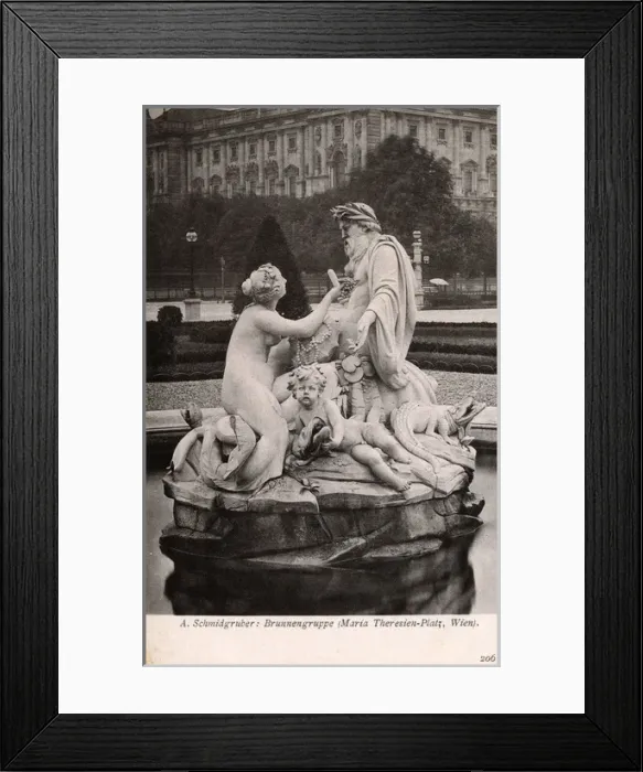 Framed Print : Maria Theresien-Platz, Vienna, Austria - Tritons and Naiad Framed Print : Maria Theresien-Platz, Vienna, Austria - Tritons and Naiad