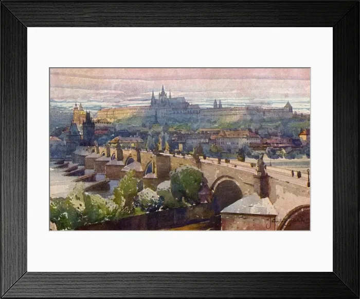 Framed Print : Czech Republic - Charles Bridge, Prague Framed Print : Czech Republic - Charles Bridge, Prague