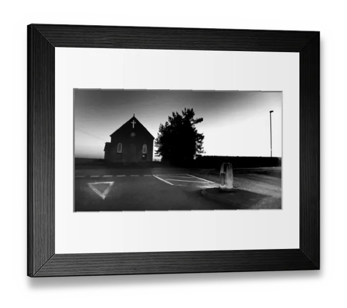 Framed Print : Roadside chapel at intersections Staffordshire Framed Print : Roadside chapel at intersections Staffordshire