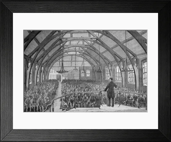 Framed Print : Field Lane Institution Upper Room Vine Street Framed Print : Field Lane Institution Upper Room Vine Street