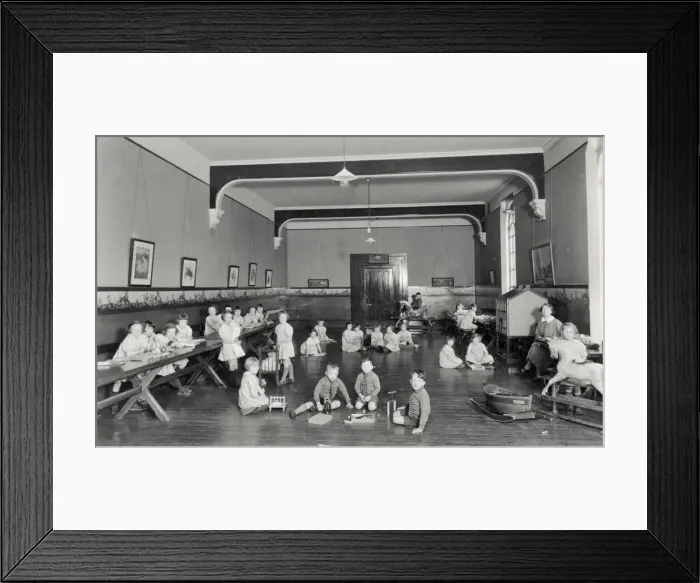 Framed Print : Josiah Mason Orphanage, Birmingham - Toddlers Playroom Framed Print : Josiah Mason Orphanage, Birmingham - Toddlers Playroom