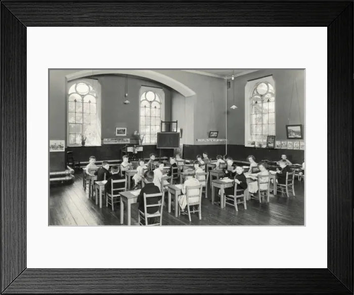 Framed Print : Josiah Mason Orphanage, Birmingham - Toddlers Schoolroom Framed Print : Josiah Mason Orphanage, Birmingham - Toddlers Schoolroom