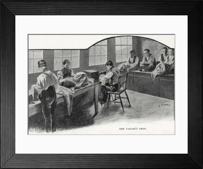 Framed Print : Beacon Truant Industrial School, Lichfield - Tailors Shop Framed Print : Beacon Truant Industrial School, Lichfield - Tailors Shop