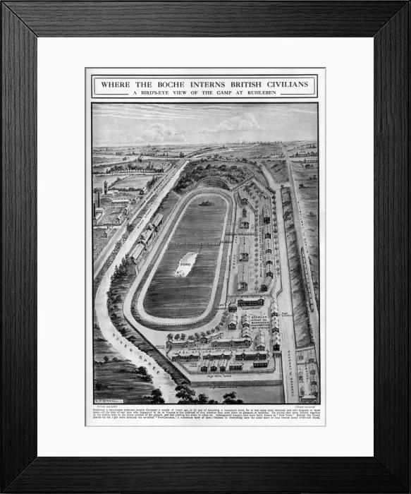 Framed Print : Ruhleben camp, WW1 Framed Print : Ruhleben camp, WW1