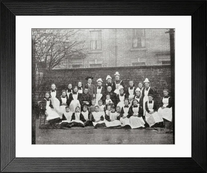 Framed Print : Waifs and Strays Society - Girls from Clarendon Street Home Framed Print : Waifs and Strays Society - Girls from Clarendon Street Home