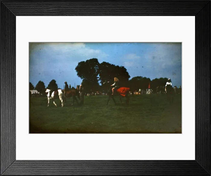 Framed Print : People at a fair on horseback Framed Print : People at a fair on horseback