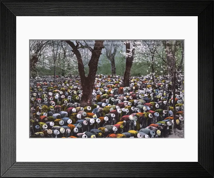 Framed Print : Turkmenistan - Muslims pray outdoors after a storm - Friday Framed Print : Turkmenistan - Muslims pray outdoors after a storm - Friday