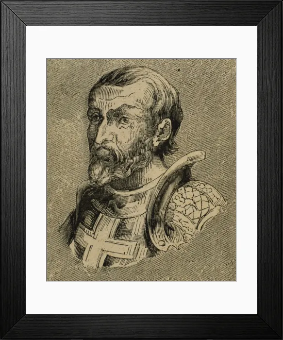 Framed Print : Gundemar. Visigothic King of Hispania, Septimania and Galici Framed Print : Gundemar. Visigothic King of Hispania, Septimania and Galici