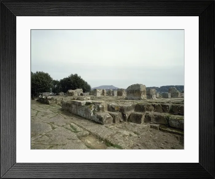 Framed Print : Italy. Campania. Cumae. Acropolis. The Greek temple of Apoll Framed Print : Italy. Campania. Cumae. Acropolis. The Greek temple of Apoll