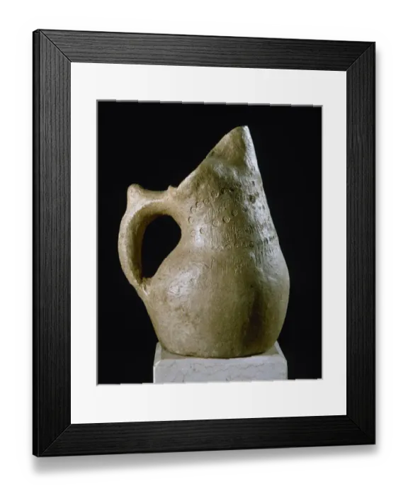 Framed Print : Italy. Sardinia. Nuragic civilization. Ceramic jug. 8th cent Framed Print : Italy. Sardinia. Nuragic civilization. Ceramic jug. 8th cent