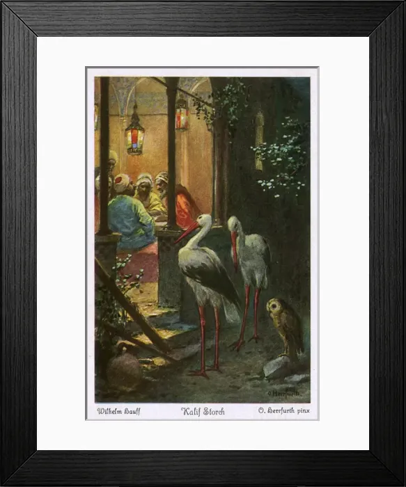 Framed Print : Caliph Stork, an eastern tale Framed Print : Caliph Stork, an eastern tale
