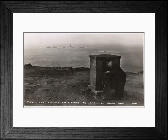 Framed Print : First and last postbox, Lands End, Cornwall Framed Print : First and last postbox, Lands End, Cornwall