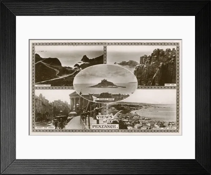 Framed Print : Five views of Penzance, Cornwall Framed Print : Five views of Penzance, Cornwall