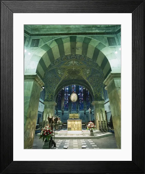Framed Print : Carlolingian art. Germany. Aachen Cathedral. Pala d Oro Framed Print : Carlolingian art. Germany. Aachen Cathedral. Pala d Oro