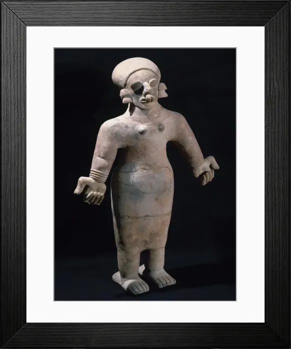Framed Print : Pre-Columbian art. Pre-Incan. Tumaco-Tolita culture. Clay hu Framed Print : Pre-Columbian art. Pre-Incan. Tumaco-Tolita culture. Clay hu