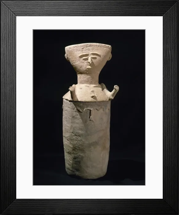 Framed Print : Tamalameque culture (200-600 / 16th century). Clay anthropom Framed Print : Tamalameque culture (200-600 / 16th century). Clay anthropom