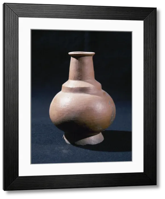 Framed Print : Pre-Incan. Pazaleo Culture (700-1500 AD). Ceramic vessel. Fr Framed Print : Pre-Incan. Pazaleo Culture (700-1500 AD). Ceramic vessel. Fr