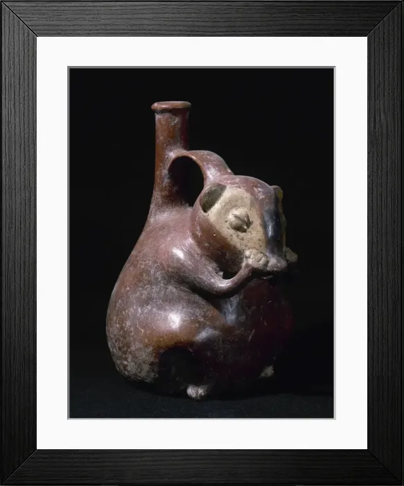 Framed Print : Pre-Columbian art. Pre-Incan. Tumaco-Tolita culture. Ceramic Framed Print : Pre-Columbian art. Pre-Incan. Tumaco-Tolita culture. Ceramic
