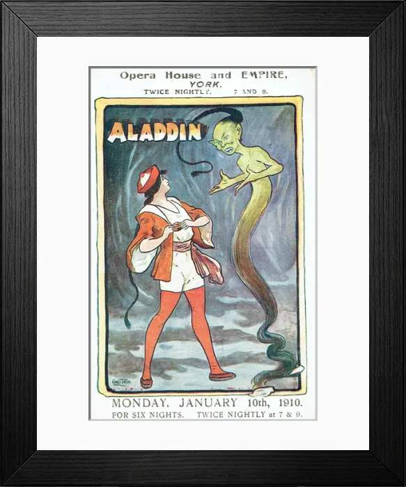 Framed Print : Aladdin, Opera House and Empire Theatre, York Framed Print : Aladdin, Opera House and Empire Theatre, York