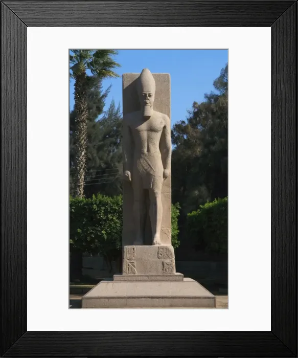 Framed Print : Statue of Pharaoh Ramses II. Memphis. Egypt Framed Print : Statue of Pharaoh Ramses II. Memphis. Egypt