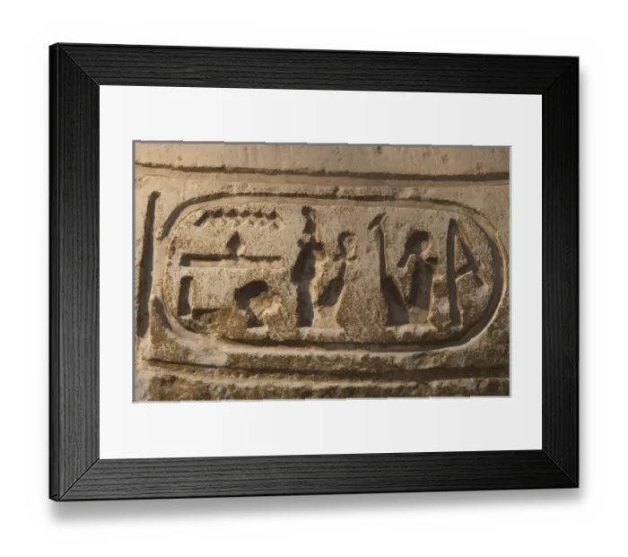 Framed Print : Egypt. Hieroglyphic writing. Cartridge Framed Print : Egypt. Hieroglyphic writing. Cartridge