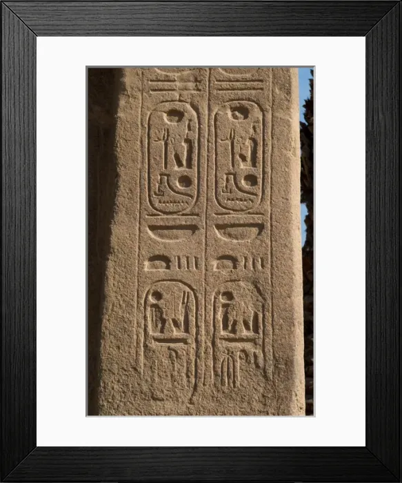 Framed Print : Egypt. Hieroglyphic writing. Cartridge Framed Print : Egypt. Hieroglyphic writing. Cartridge