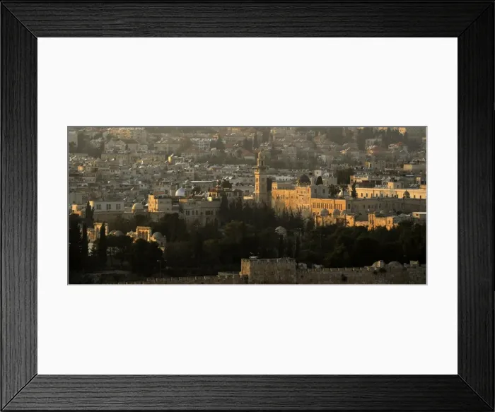 Framed Print : Israel. Old City of Jerusalem. Walls. Sunset Framed Print : Israel. Old City of Jerusalem. Walls. Sunset