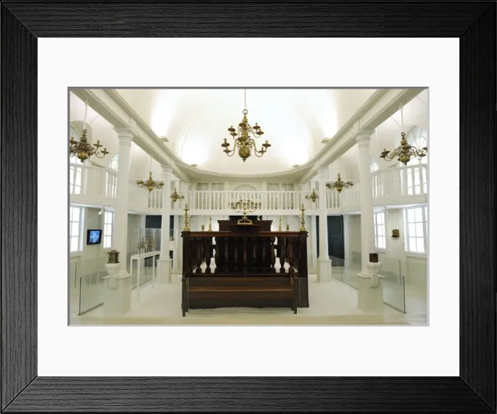 Framed Print : Israel Museum. Jerusalem. Room dedicated to Hebrew synagogue