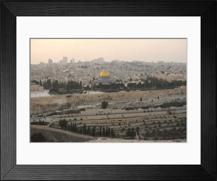 Framed Print : Old City of Jerusalem. Temple Mount. Al-Aqsa Mosque, Dome of Framed Print : Old City of Jerusalem. Temple Mount. Al-Aqsa Mosque, Dome of