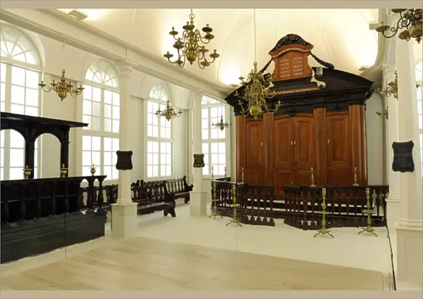 Israel Museum. Jerusalem. Room dedicated to Hebrew synagogue